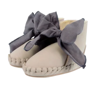 Pina Organza Booties | Lilac Nubuck + Lavender Cotton