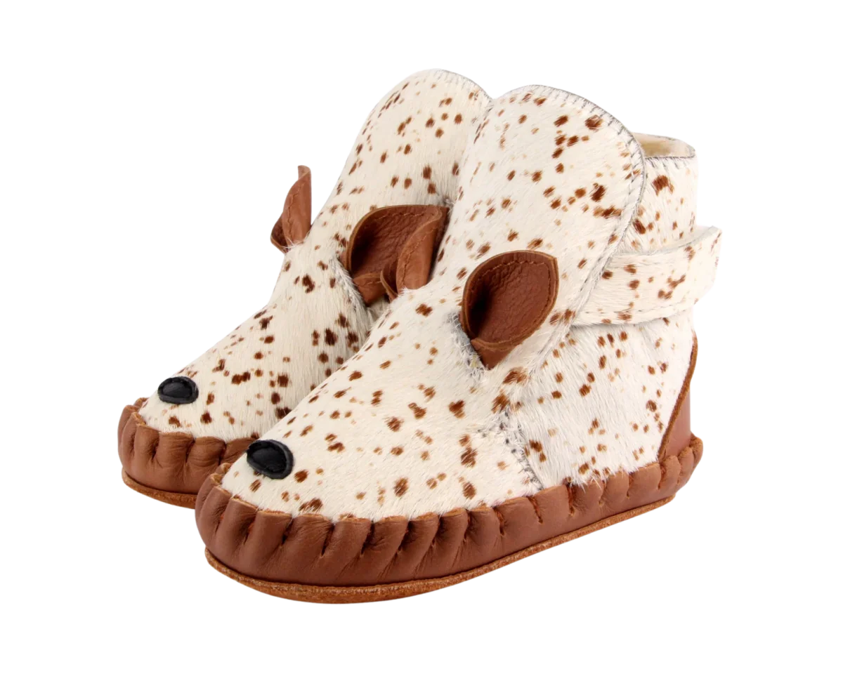 Kapi Exclusive Booties | Bambi | Bambi Spotted Cow Hair – Image 3