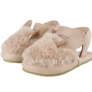 Romi Sandals | Fluffy Bunny | Light Rust Leather