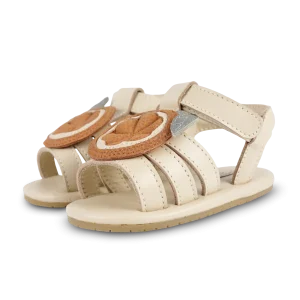 Sadie Sandals | Arancia | Cream Leather