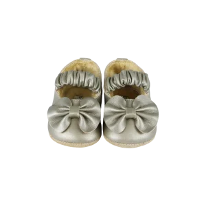 Neni Ballerinas | Champagne Metallic Leather