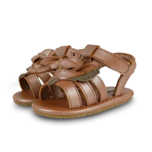 Filoe Sandals | Rose | Clay Metallic Leather