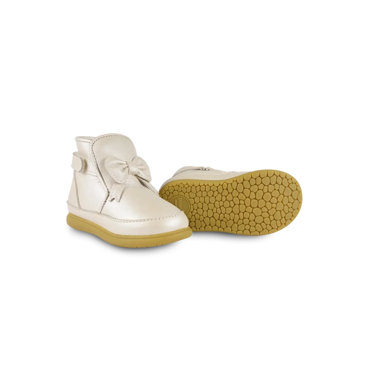 Cemilla Shoes | Off White Metallic Leather – Image 6