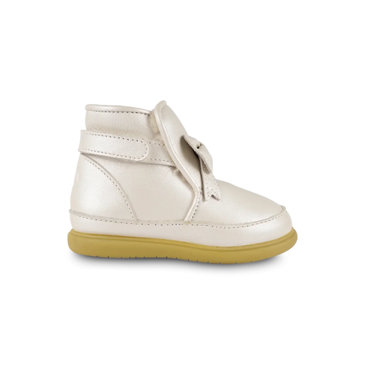 Cemilla Shoes | Off White Metallic Leather – Image 5