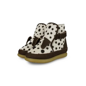 Dubu Exclusive Shoes | Dalmatian | Black Spotted Cow Hair