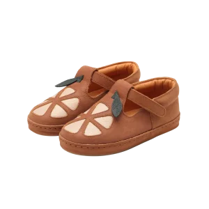 Bowi Shoes | Grapefruit | Walnut Leather