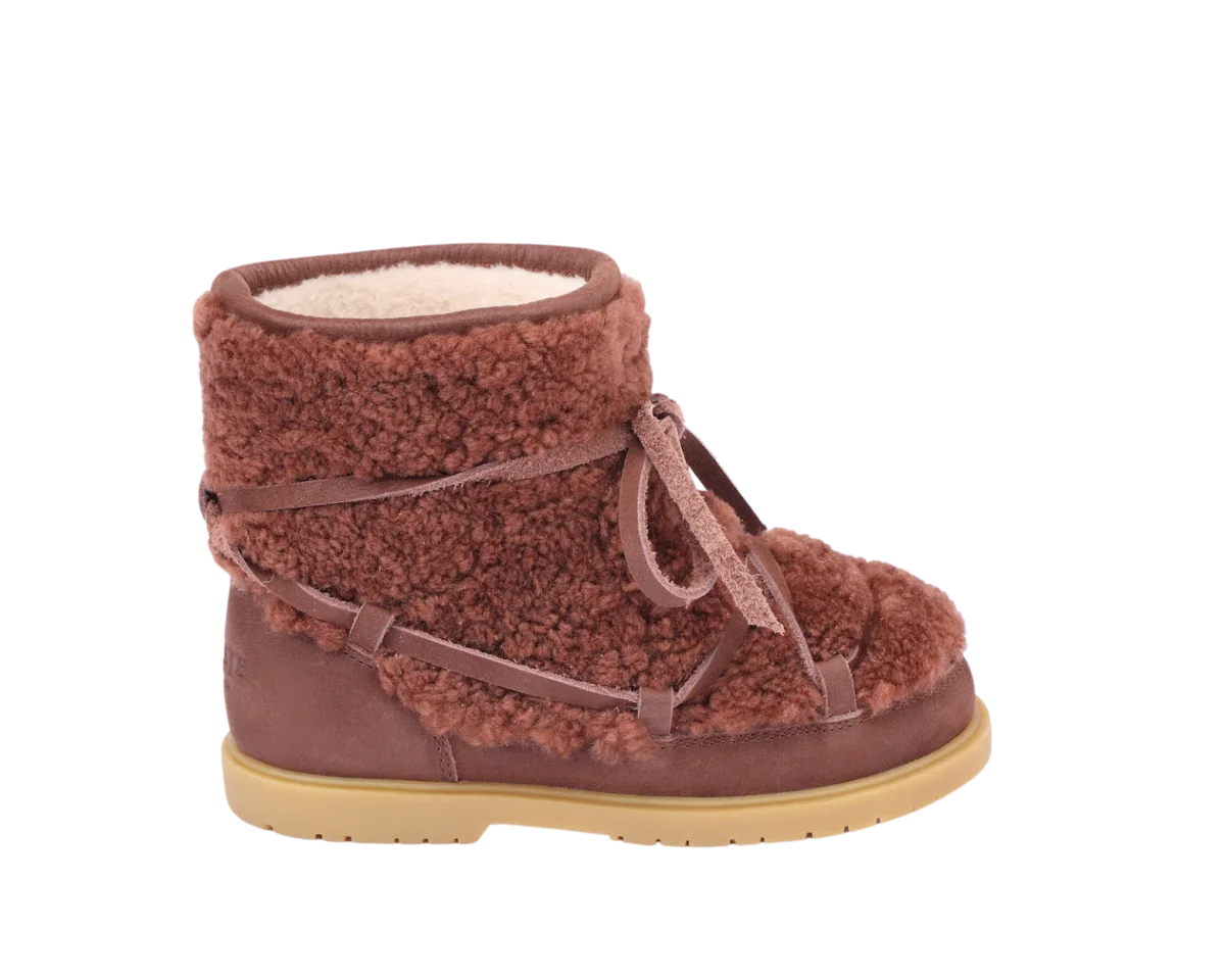 Cassia Boots | Brown Curly Sheep Wool – Image 4