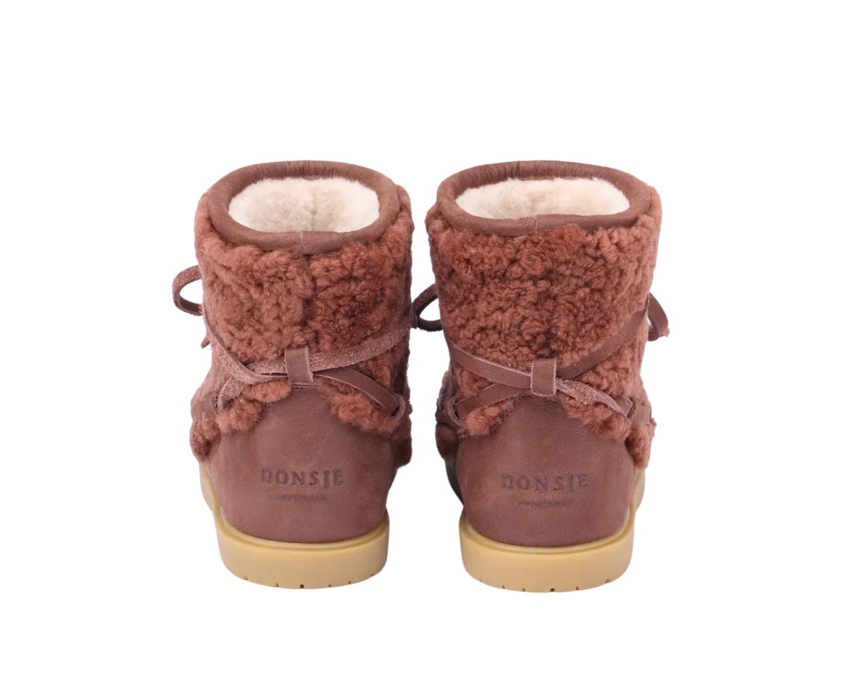 Cassia Boots | Brown Curly Sheep Wool – Image 6