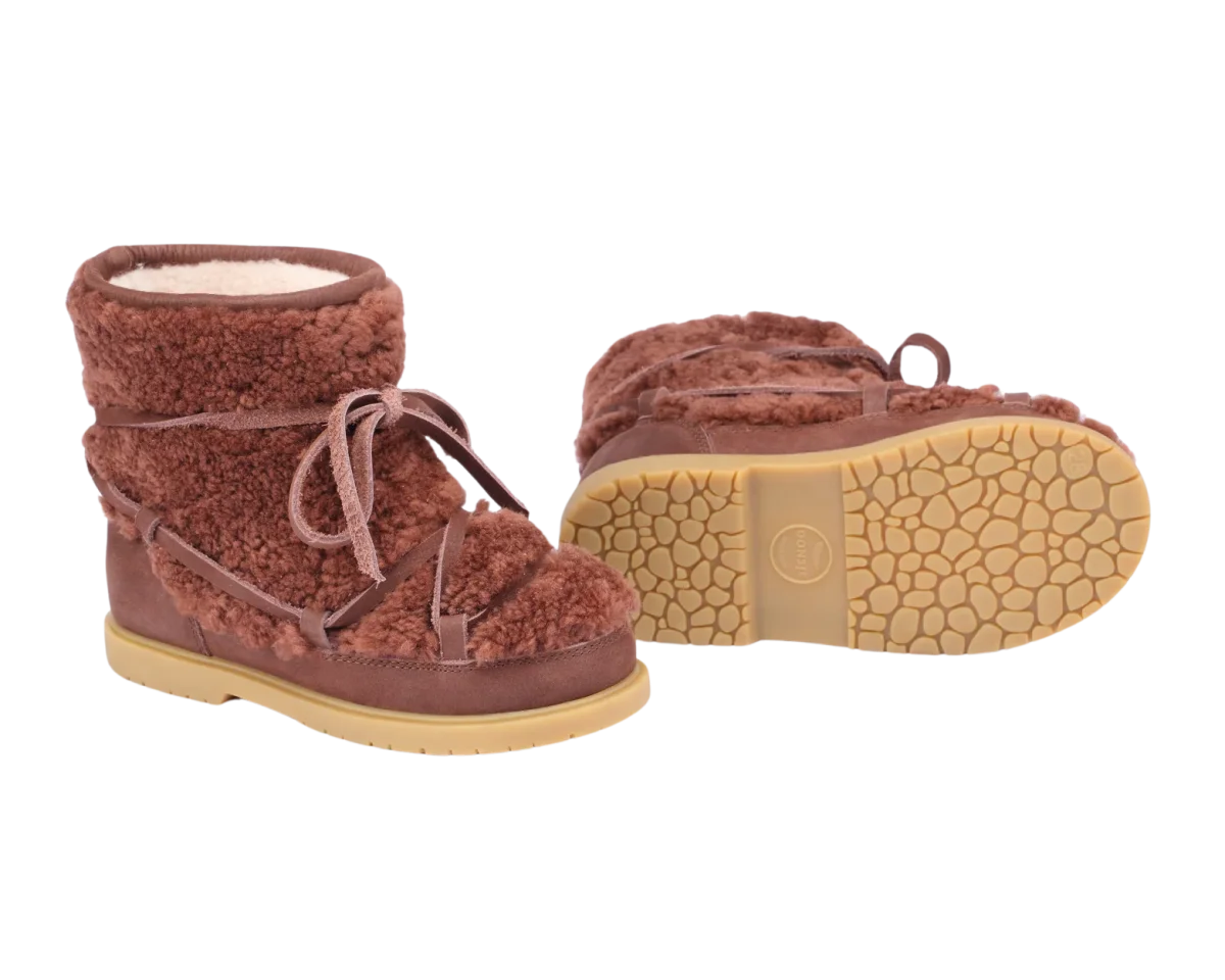 Cassia Boots | Brown Curly Sheep Wool – Image 5