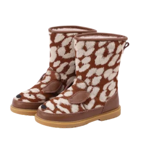 Wadudu Exclusive Boots | Bambi | Brown Spotted Cow Hair