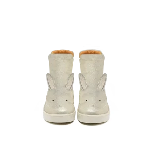 Theera Boots | Bunny | Silver Metallic Leather
