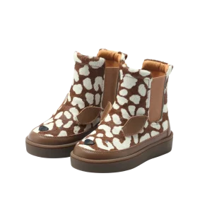 Thuru Exclusive Boots | Bambi | Brown Spotted Cow Hair