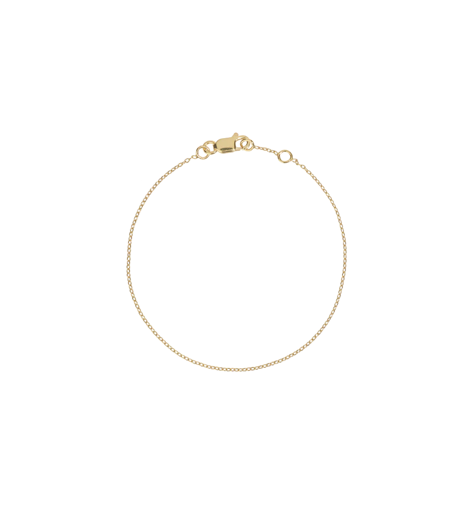 Anchor Plain Bracelet | Gold Plated