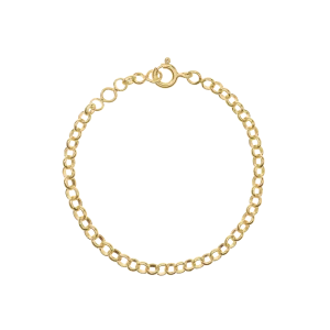 Jasseron Plain Bracelet | Gold Plated