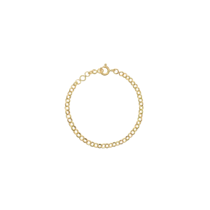 Jasseron Plain Mini Bracelet | Gold Plated
