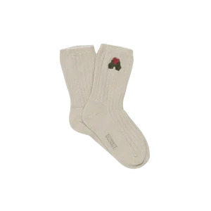 Lala Socks | Holly | Olive Grey