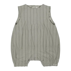 Salotte Playsuit | Dusty Green – Thyme Striped