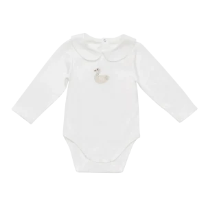 Shimmer Swan Bodysuit | Off White