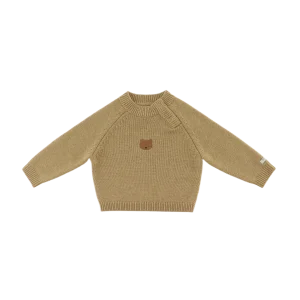 Sibbe Merino Wool Sweater | Bear | Sesame