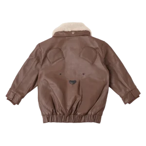 Yuki Leather Jacket | Bear | Cognac Leather