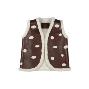 Caro Gilet | Toadstool | Burgundy Classic Leather