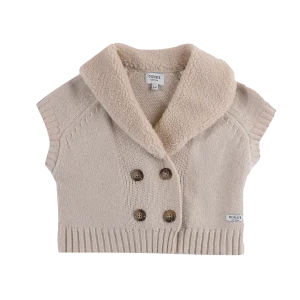 Nannie Merino Wool Waistcoat | Soft Sand