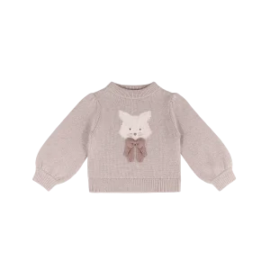 Denna Merino Wool Sweater | Cat | Ash Rose Melange