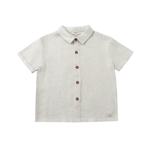 Brammie Shirt | Warm White Melange