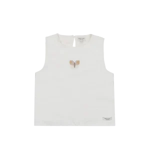 Linzie Top | Vlinder | Warm White