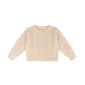 Danik Merino Wool Cardigan | Soft Sand