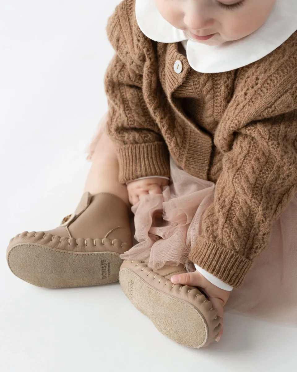 Danik Merino Wool Cardigan | Rose Brown – Image 2