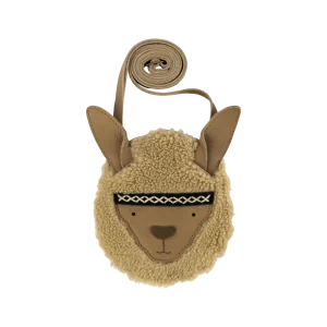 Britta Exclusive Purse | Alpaca | Beige Curly Faux Fur