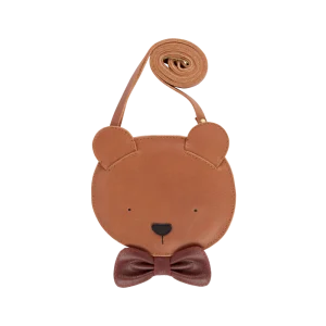 Britta Exclusive Purse | Winter Bear | Cognac Classic Leather