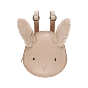 Kapi Exclusive Backpack | Fluffy Bunny | Light Rust Leather