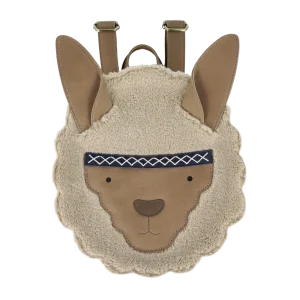 Umi Schoolbag | Alpaca | Beige Curly Faux Fur