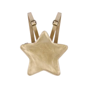 Roxi Backpack | Star | Champagne Metallic Leather