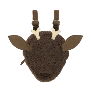 Pugi Backpack | Stag | Hazelnut Curly Faux Fur