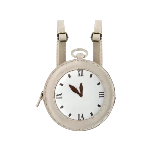 Logio Backpack | Clock | Ivory Classic Leather