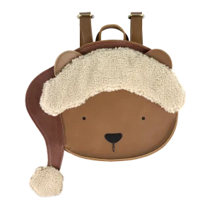 Snoo Schoolbag | Christmas Bear | Cognac Classic Leather