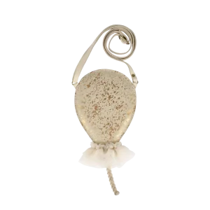 Alja Purse | Balloon | Cream Metallic Suede