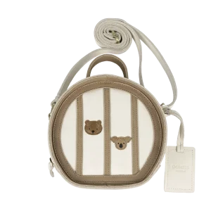 Pocor Shoulder Bag | Hat Box | Off White Leather