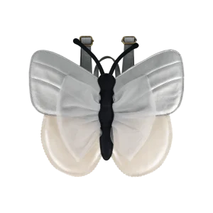 Alja Backpack | Vlinder | Silver Grey Metallic Leather