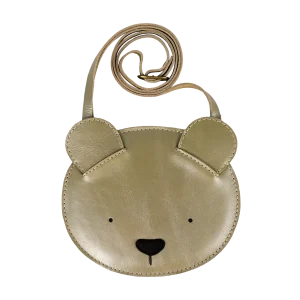 Blinc Purse | Bear | Champagne Metallic Leather