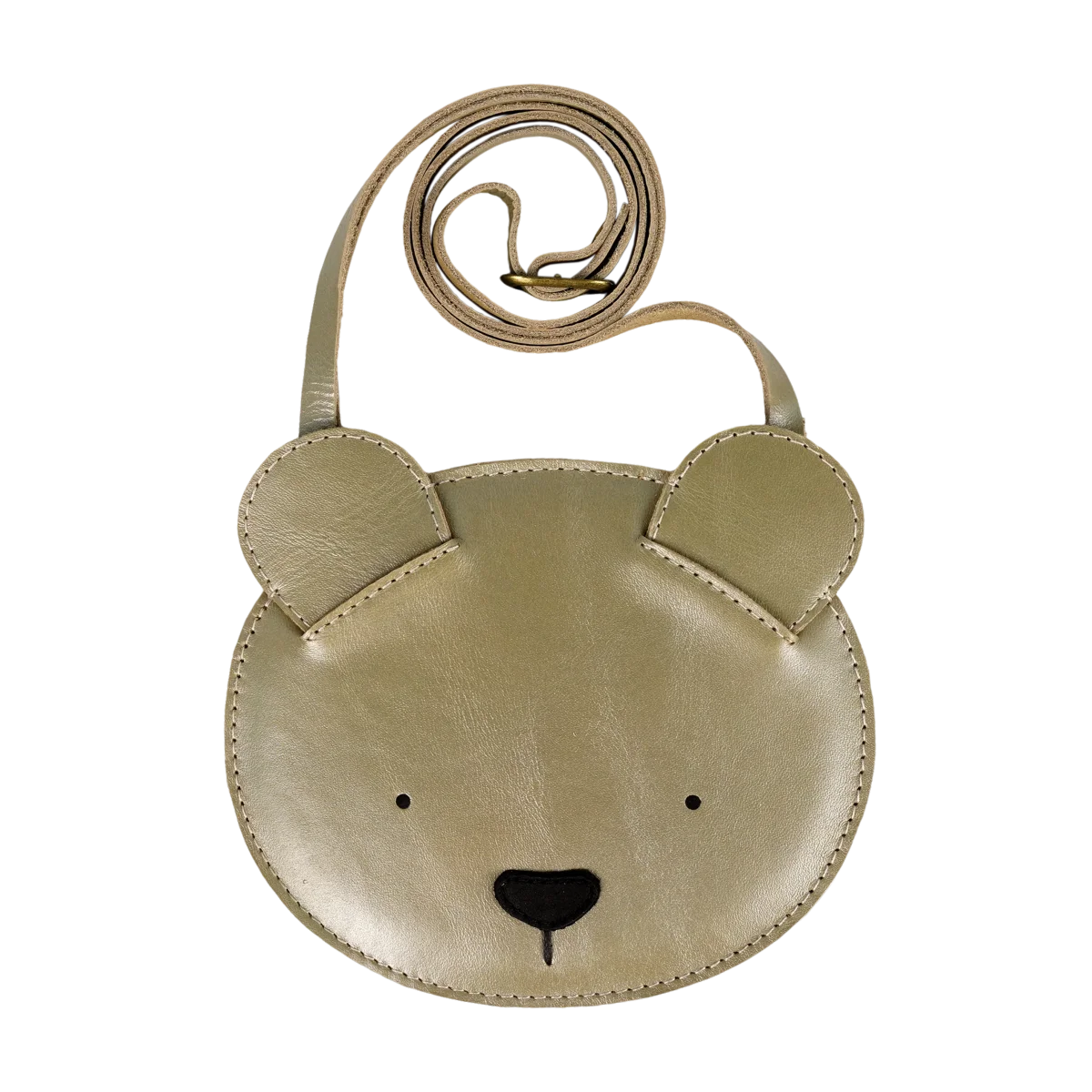 Blinc Purse | Bear | Champagne Metallic Leather