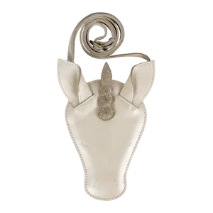 Blinc Purse | Unicorn | Off White Metallic Leather