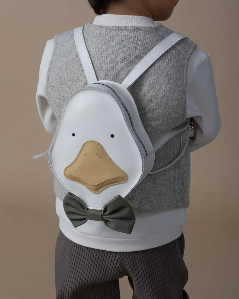 Stanzen Backpack | Goose | Off White Leather – Image 2