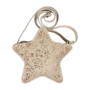 Roxlyn Shoulder Bag | Star | Cream Metallic Suede
