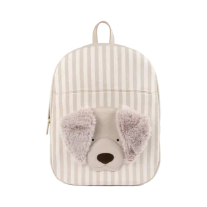Bippe Schoolbag | Golden Retriever | Ivory - Off-White Striped