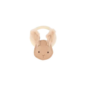 Josy Exclusive Hair Tie | Fluffy Bunny | Light Rust Leather