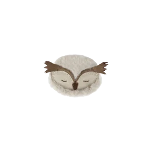 Josy Exclusive Hairclip | Owl | Ivory Classic Leather